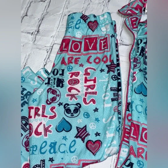 Joe Boxer Kids Pajama Set - Pink and Blue - Picture 4 of 5